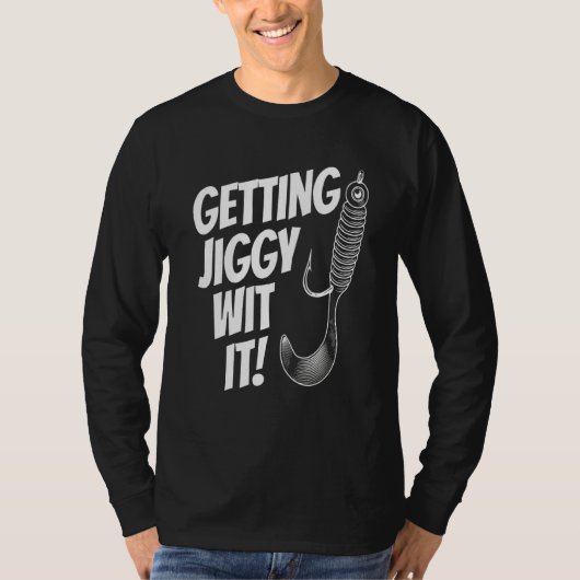 メンス父の日の魚釣りIt Daでジギーを取得 Tシャツ (正面)