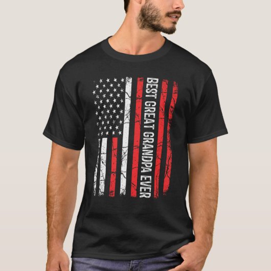 メンス父の日最高のの素晴らし祖父が米国 Tシャツ (正面)