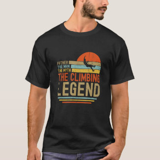 メンス父ザ・男の神話ザ・登山伝説B Tシャツ