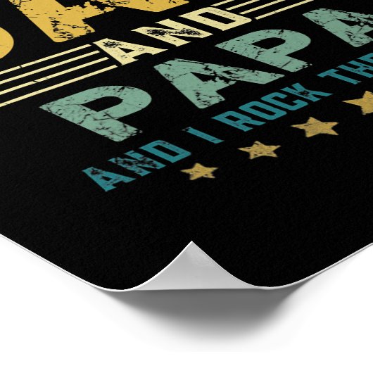 メンス神は私に2つのタイトルパパとパパおもしろいを与えた ポスター (角)