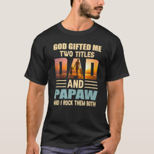 メンス神は私に2つのタイトルパパとパパファテ Tシャツ