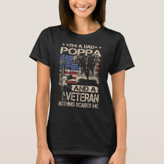 メンス私はパパポッパと退役軍人ポッパ父の Tシャツ