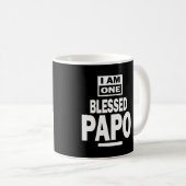 メンス私は一パポの父賛美父の日のギフトだ コーヒーマグカップ (正面右)