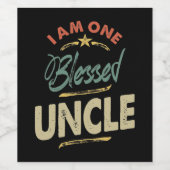 メンス私は一賛美叔父のギフト ワインラベル (シングルラベル)