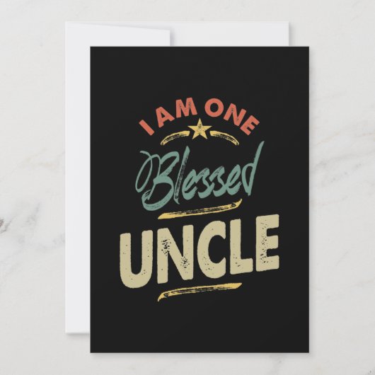 メンス私は一賛美叔父のギフト 招待状 (正面)