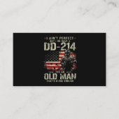 メンス私は完璧ではない私はDD-214退役軍人 名刺 (正面)