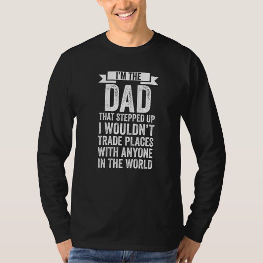 メンス私は義父を踏んだパパだ Tシャツ (正面)