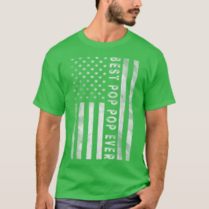 メンス米国国旗最高のポップ・アートのポップ・アートのエバーじいちゃんF Tシャツ