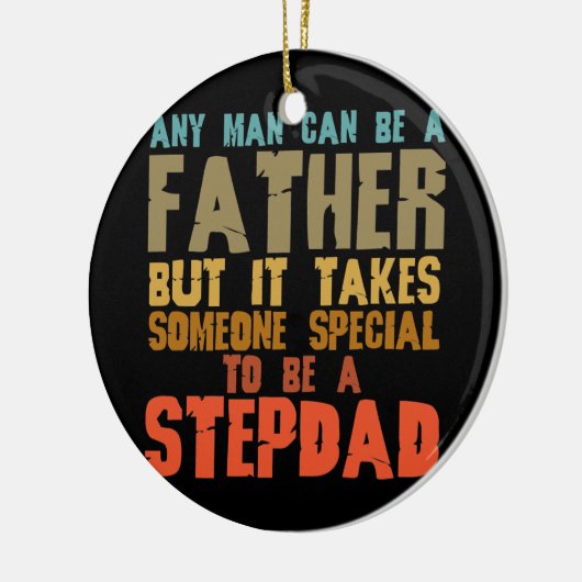 メンス継父の贈り物から娘息子の継娘 セラミックオーナメント (左)