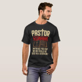 メンス警告牧師の説教クリスチャン説教者ミニ Tシャツ (正面フル)