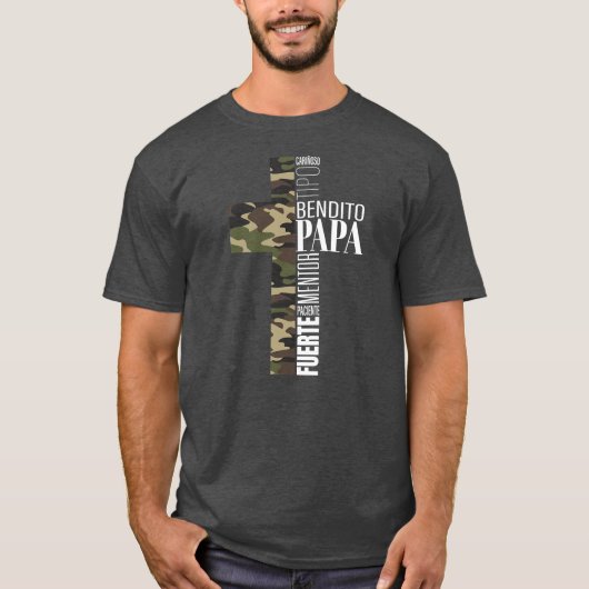 メンス賛美スペインのパパキリスト教父者日 Tシャツ (正面)