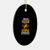 メンス電気おもしろい技師は私には出来ない電気技師 セラミックオーナメント (右)