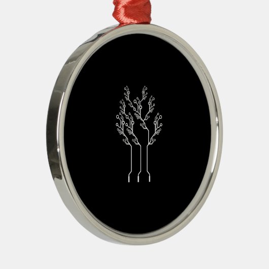 メンス電気技師コンピュータおたく メタルオーナメント (右)