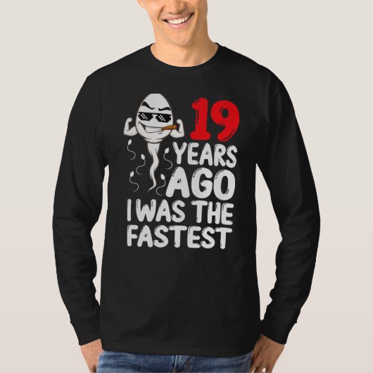 メンス19誕生日ギャグドレス18年前の私は Tシャツ (正面)