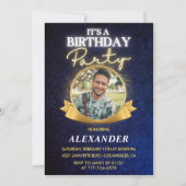 メンス22歳の誕生日招待状シエレガントック 招待状 (正面)