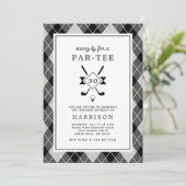 メンス30thバースデーゴルフブモダンラッアーガイルク 招待状 (スタンド正面)