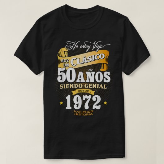 メンス50誕生日への贈り物，レスペインのガロ Tシャツ (デザイン正面)