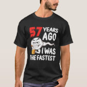 メンス57番目の誕生日ギャグ精子。57年素晴らし Tシャツ (正面)