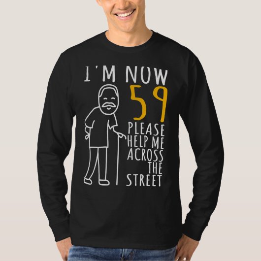 メンス59誕生日彼のために私は今59歳のCo Tシャツ (正面)