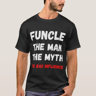 メンス·おもしろいの叔父が悪い神話を作り出す Tシャツ