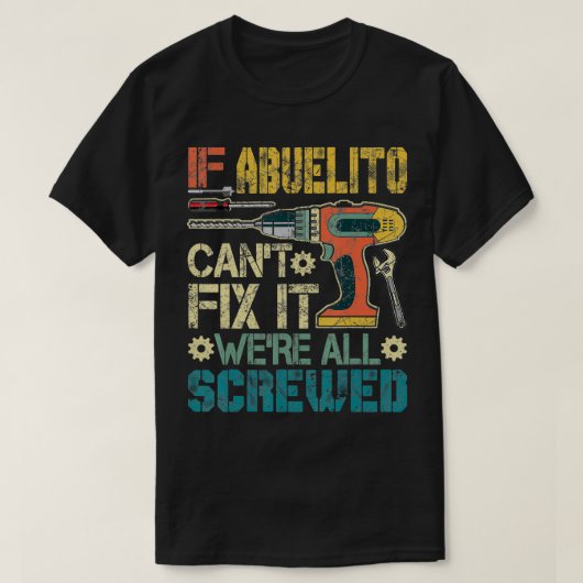 メンス・アブエリト我々が全てのお金を失った場合おもしろいは Tシャツ (デザイン正面)