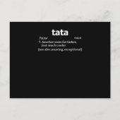 メンス・タタ・Tシャツ/ルーマニア語またはポーランド語の父 案内ポストカード (正面)