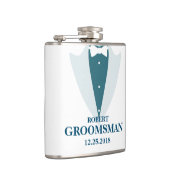 メンス・ツキセドとgroomsmen結婚の フラスク (右)