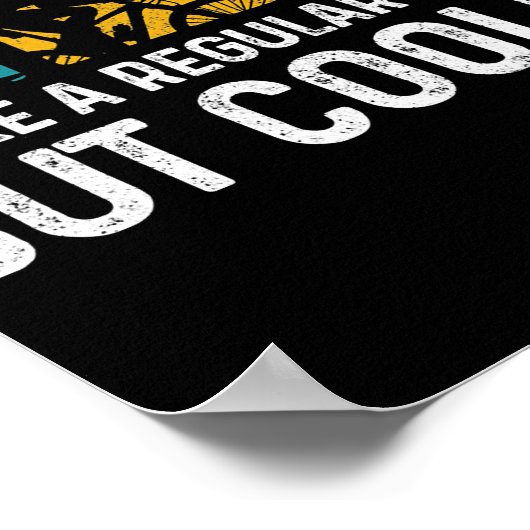 メンス・トライアスロンパパは通常のパパのようにクール ポスター (角)