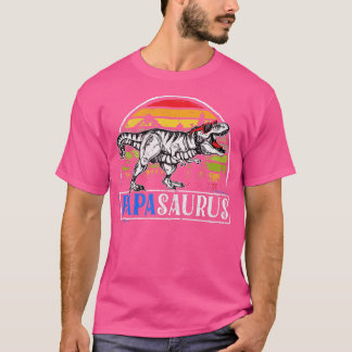 メンス・トレ恐竜パパ・サウルス・パパサウルス・おもしろいファ Tシャツ