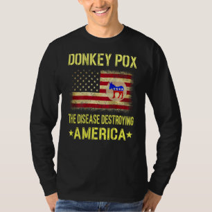 メンス・ドンキー痘アメリカを破壊する病気 Tシャツ