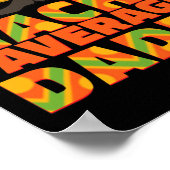 メンス・ナチョ平均おもしろいパパのお父さんの日 ポスター (角)