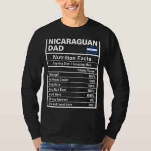 メンス・ニカラグアパパ栄養事実父の日N Tシャツ
