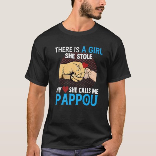 メンス・パポウの父の日の妻と娘の彼女 Tシャツ (正面)
