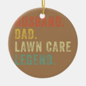 メンス・ファーザーズ・デイ・ガーデニング・おもしろいギフト気に芝生 セラミックオーナメント (正面)