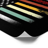 メンス・ファーザーズ・デイ・ギフトTee 最高の Freakin Grandpop ポスター (角)