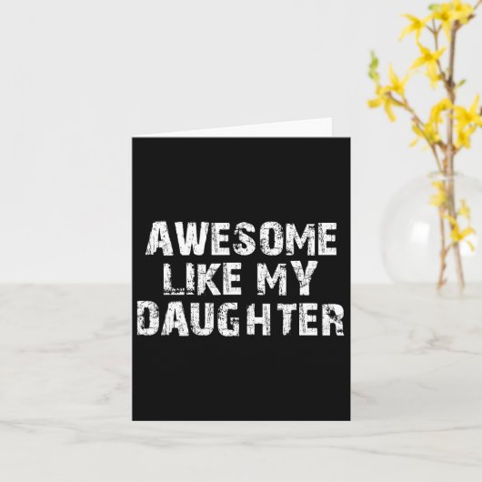 メンス・ファーザーズMのような娘からの素晴らし贈り物 カード (黄色い花)