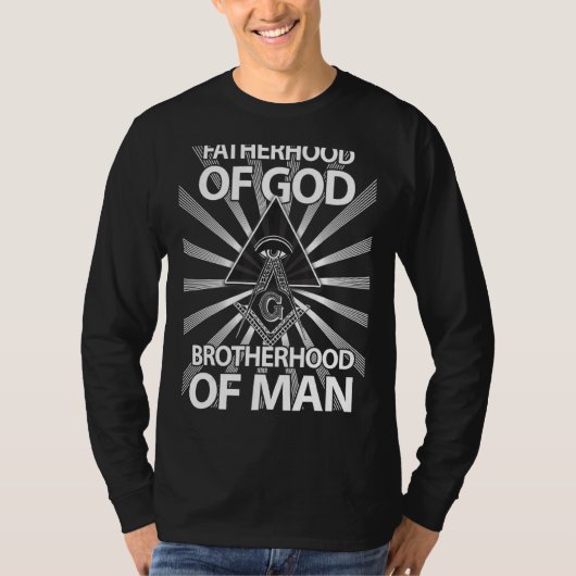 メンス・メイスン・ファの神の同胞愛 Tシャツ (正面)