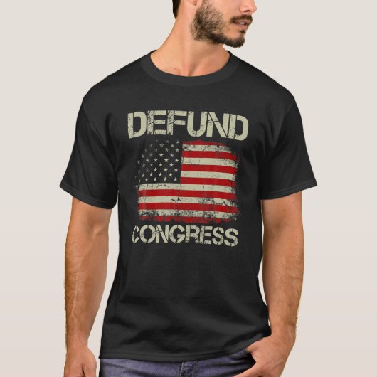 メンス・ヴィンテージ・アメリカ国旗基金会議 Tシャツ (正面)