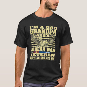 メンスIはパパおじいちゃんで朝鮮戦争退役軍人No Tシャツ