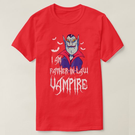 メンスIはFatherInLaw吸血鬼マッチングファミリーホール Tシャツ (デザイン正面)