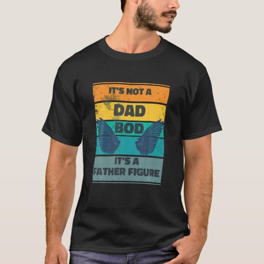 メンスIts Not AパパBOD Its A Father姿天使W Tシャツ (正面)