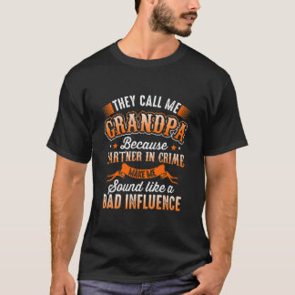 メンズおじいちゃんと呼ばれおもしろいるパパ Tシャツ