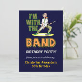 メンズおもしろいなバースデーパーティ招待状 招待状 (スタンド正面)