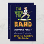 メンズおもしろいなバースデーパーティ招待状 招待状 (正面/裏面)