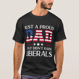 メンズおもしろいアンチ自由主義の共和党パパギフトUS Fl Tシャツ