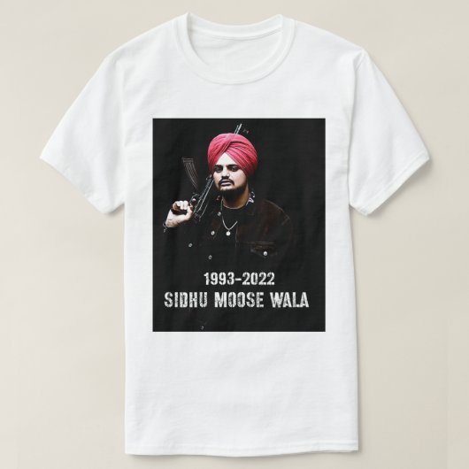 メンズおもしろいインディアンシドゥ5ムースマンワラ俳優 Tシャツ (デザイン正面)