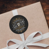 メンズおもしろいウイスキー21歳の誕生日 ラウンドシール