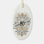 メンズおもしろいウイスキー50誕生日 セラミックオーナメント (右)