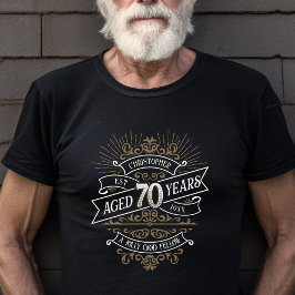 メンズおもしろいウイスキー70誕生日 Tシャツ