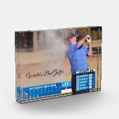 メンズおもしろいゴルフニュース40th 50th 60誕生日 フォトブロック (左)